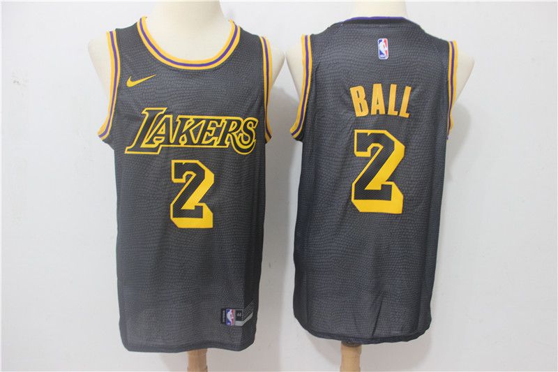 Men Los Angeles Lakers 2 Ball City Edition Game Nike NBA Jerseys